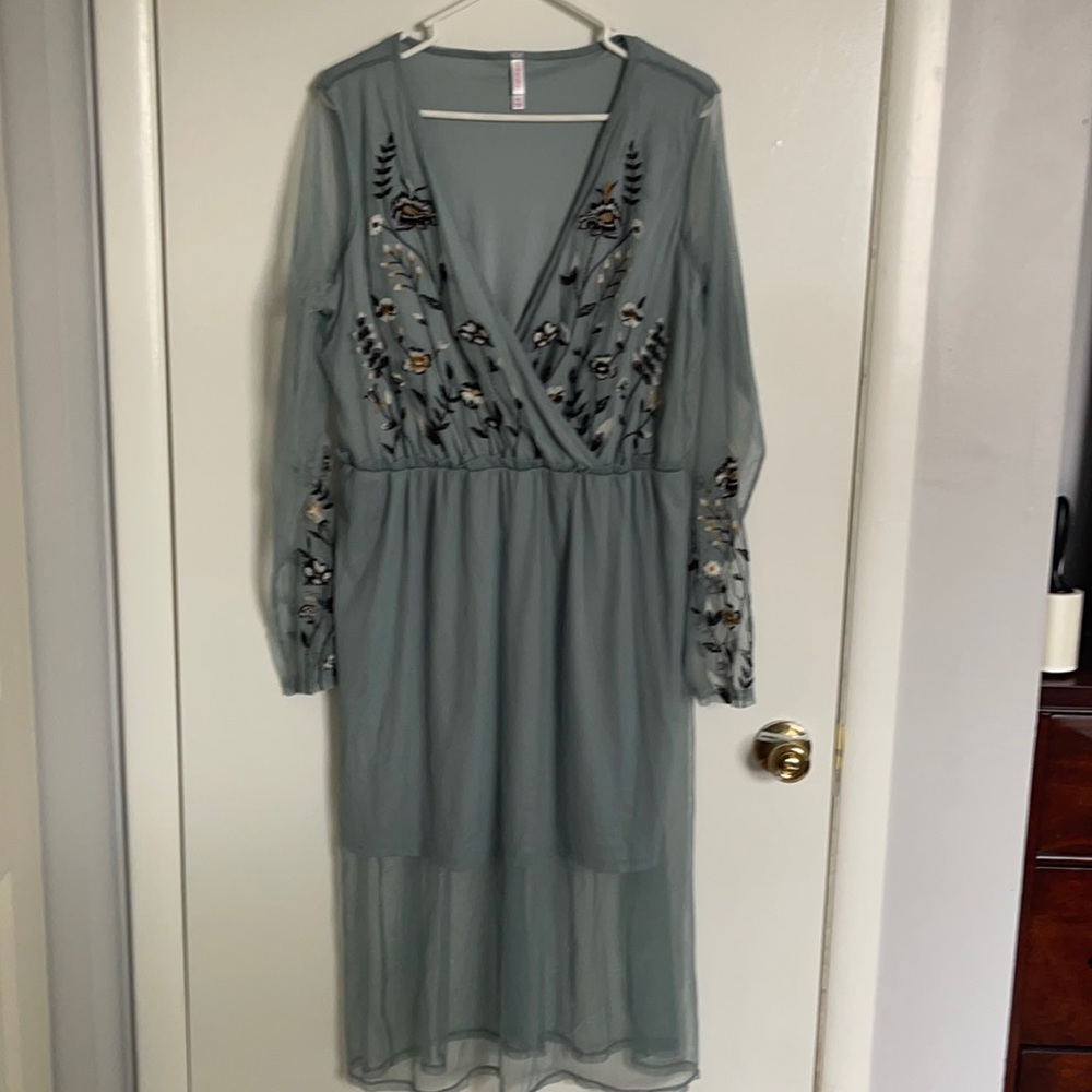 Teal dress